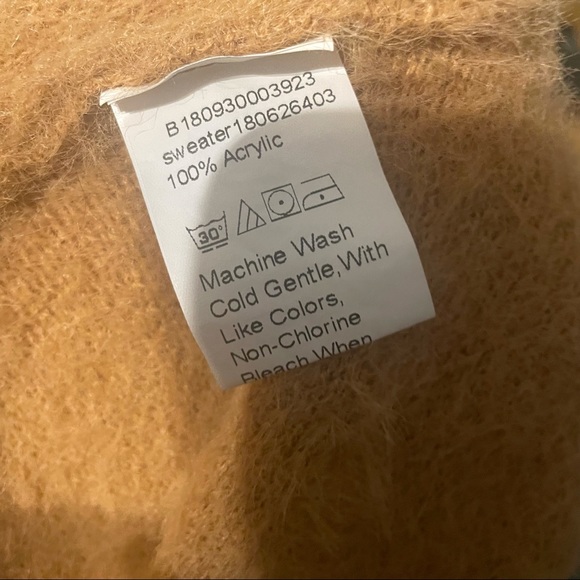 SHEIN | Nude Fuzzy Sweater with Twist Back - Picture 5 of 5